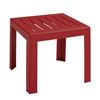 Bahia 16 Inch Square Cocktail Table Plastic Resin