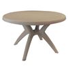 Ibiza 46 Inch Round Dining Table Plastic Resin