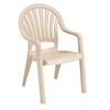 Pacific Fan Back Plastic Resin Stacking Armchair