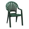 Pacific Fan Back Plastic Resin Stacking Armchair