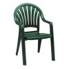 Pacific Fan Back Plastic Resin Stacking Armchair
