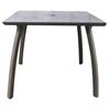 Sunset 36” Square Dining Height Table with Umbrella Hole