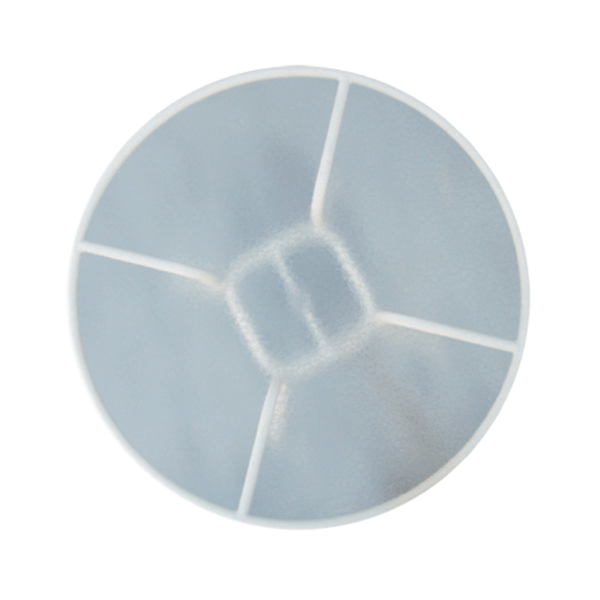 Round Side Table with Acrylic Top and Aluminum Base
