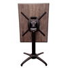 32" Square HPL Dining Table with Aluminum Legs