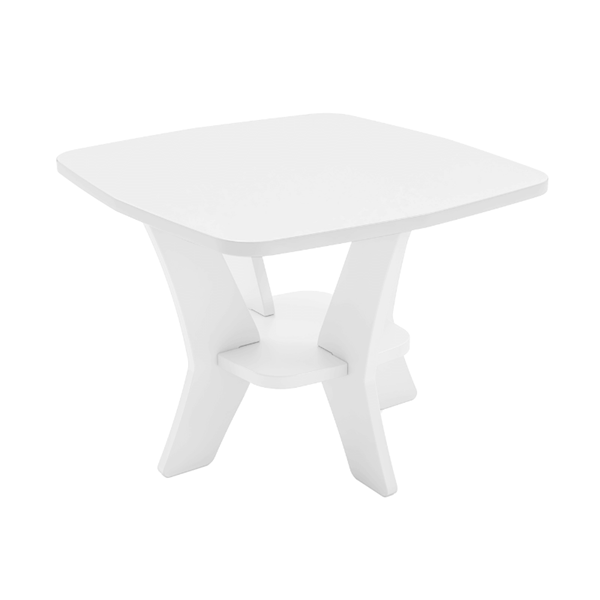 Ledge Lounger Mainstay Polyethylene Square Side Table - 19 lbs.