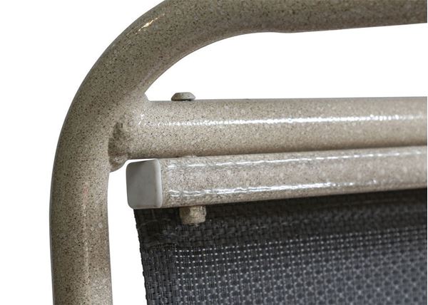 Delray Commercial Sling Full-Base Chaise Lounge Powder-Coated Aluminum Stackable