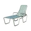 Sanibel Basketweave Full-Body Vinyl Strap Chaise Lounge - 24 lbs.