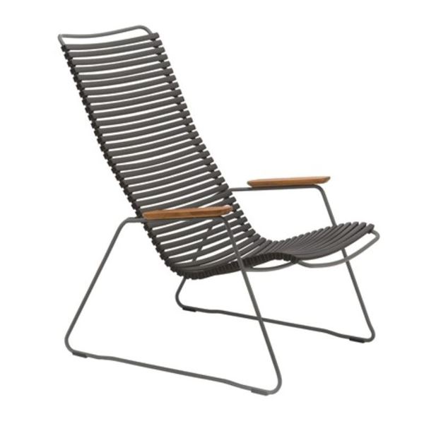 Ledge Lounger Playnk Lounge Chair With Bamboo Armrests and Powder-Coated Frame - 24 lbs.