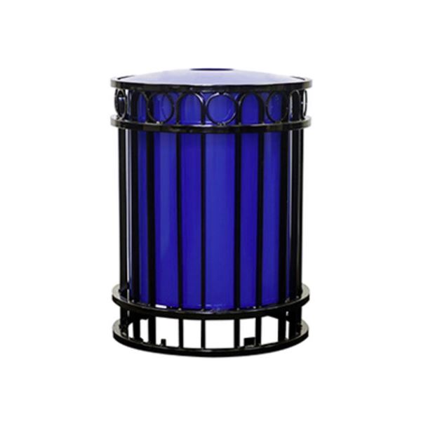 32-Gallon Trash Receptacle Miami Collection with Inner Sleeve - 156 lbs.
