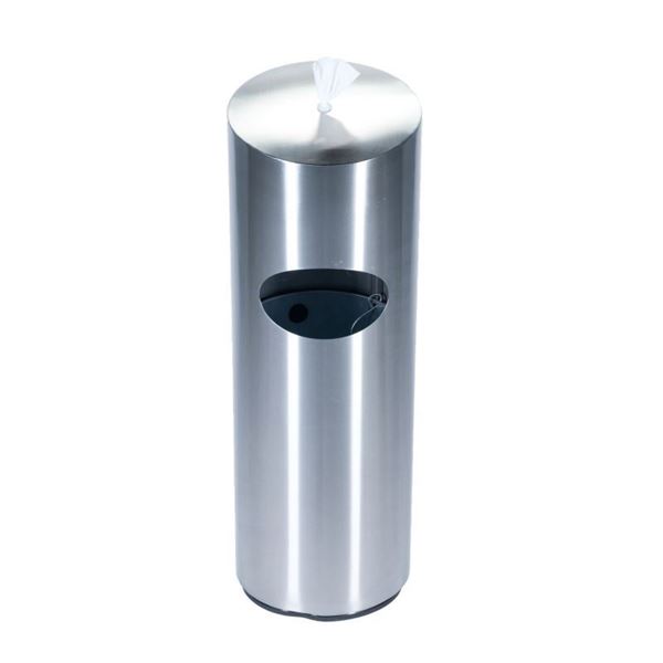 10-Gallon Receptacle Precision Series with Sanitizing Wipes Dispenser - 47 lbs.