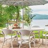 Jetset MGP Dining Chair with Powder-Coated Aluminum Frame - 17 lbs.