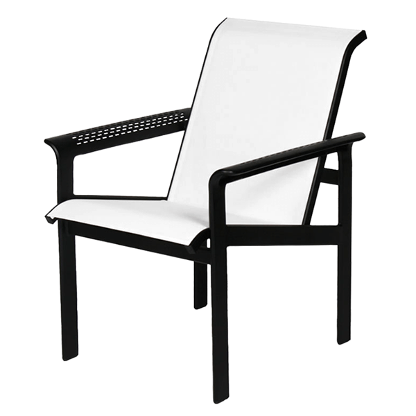 	South Beach Sling Hi-Back Dining Chair with Aluminum Frame - 15 lbs.