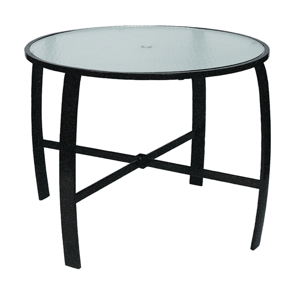 42" Round Pinnacle Gathering Table with Extruded Aluminum Frame- 34" or 40" Heights