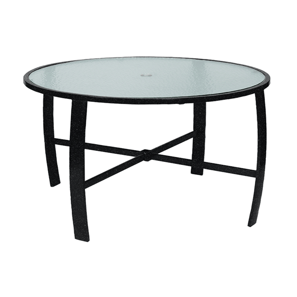 Pinnacle Dining Table with Extruded Aluminum Frame - 42" or 48" Round