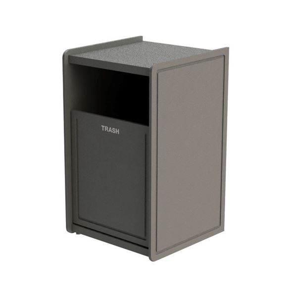 32-Gallon Plastic EarthCraft Side-Load Waste Container - 91 lbs.