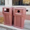 65-Gallon Waste Receptacle Commercial-Grade Polyethylene Plastic - 130 lbs.