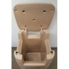 65-Gallon Waste Receptacle Commercial-Grade Polyethylene Plastic - 130 lbs.