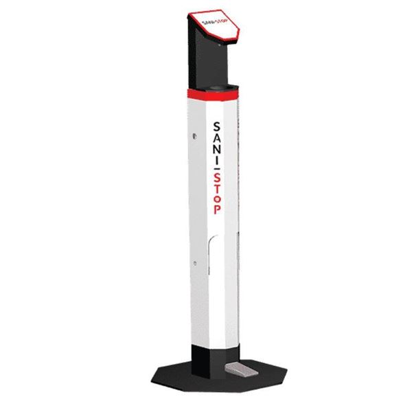 Sentinel Sanitation Station With Foot Pump for Indoor or Outdoor Use - 50 lbs.
