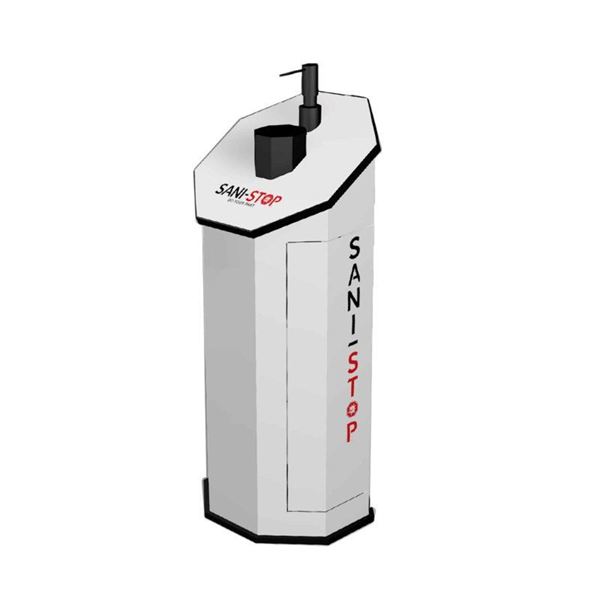 Sani Stop Sentry Manual or Automatic Hand Sanitizing Station - 28 lbs.