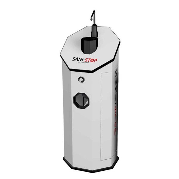 Sani Stop Sentry Hand Sanitizing Station Trash Receptacle Hand Wipe Dispenser - 29 lbs.