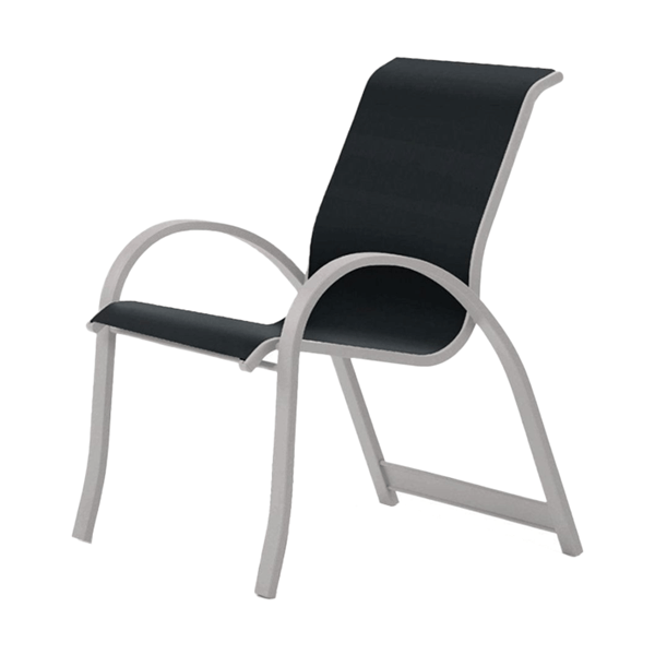 Telescope Aruba Arm Chair Fabric Sling with Aluminum Frame