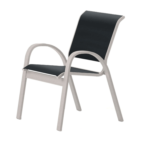 Telescope Aruba Cafe Chair Fabric Sling with Aluminum Frame