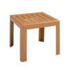 Bahia 16 Inch Square Cocktail Table Plastic Resin - Teakwood