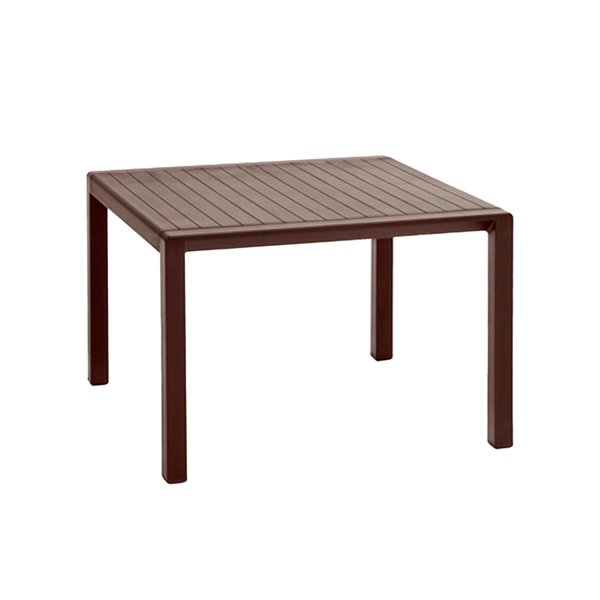 Aria 24" Square Plastic Resin Pool Side Table