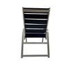 Destin Commercial Vinyl Strap Stack Armchair with Commercial Aluminum Frame - 9 lbs.