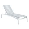 Tropitone Laguna Beach EZ Span Vinyl Strap Chaise Lounge with Stackable Frame - 38 lbs.