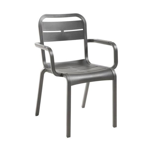 Cannes Dining Armchair with Stackable Commercial Frame - 10 lbs.