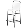 Sanibel Vinyl Strap Barstool with Aluminum Frame - 17 lbs.