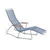 Ledge Lounger Playnk Chaise Lounge with Resin Slats and Bamboo Armrests - 30 lbs.