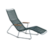 Ledge Lounger Playnk Chaise Lounge with Resin Slats and Bamboo Armrests - 30 lbs.