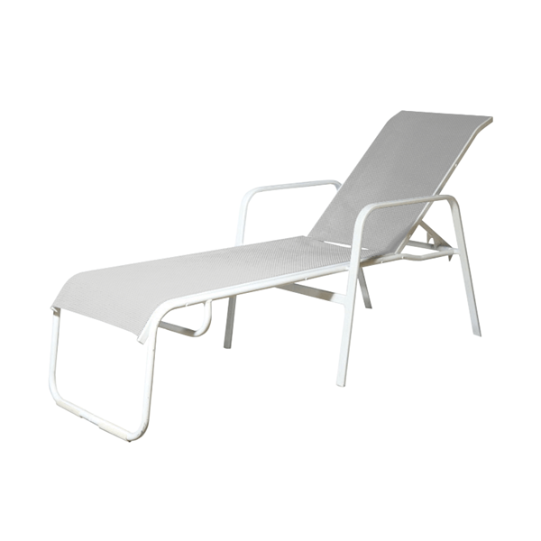 Doral Commercial Sling Powder-Coated Stack Lounge
