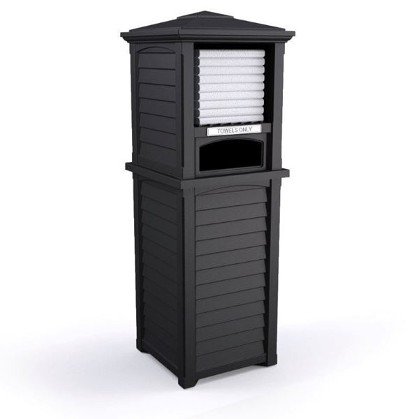 Lakeland Commercial Towel Valet and Storage Unit - Black