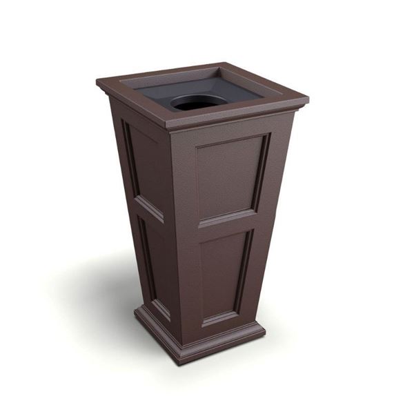 24-Gallon Fairfield 40" Waste Bin with Liner and Removable Lid - 39 lbs.