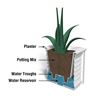 Lakeland Square Commercial Planters - 16"x16" or 20"x20"