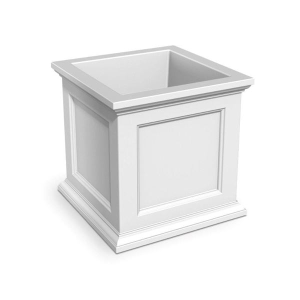 Fairfield 28" Square Commercial Planter with Impact-Resistant Frame - 45 lbs.