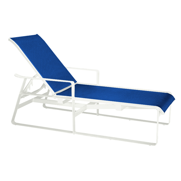 Samba Sling Chaise Lounge with Full-Body Powder-Coated Aluminum Frame - 22.5 lbs.