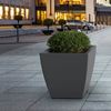 Kobi 24" Square Commercial Planter with Overfill and Reservoir System - 22 lbs.