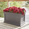 Fairfield 20" x 36" Planter Box with Weather-Resistant Frame - 22 lbs.