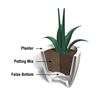 Modesto 20" Round Planter with Double-Wall Design and Polyethylene Frame - 9 lbs.