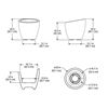Modesto 20" Round Planter with Double-Wall Design and Polyethylene Frame - 9 lbs.