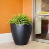 Modesto 30" Round Planter with Double-Wall Design and Polyethylene Frame - 32 lbs.