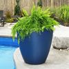 Modesto 30" Round Planter with Double-Wall Design and Polyethylene Frame - 32 lbs.