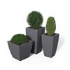 Kobi Pack Bundle of 3 Planters with Polyethylene Frames