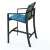Tropitone KOR Padded Sling Bar Stool in Armed and Armless Versions - 16 lbs.