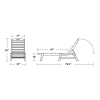 Polywood Nautical Chaise Lounges Recycled Plastic