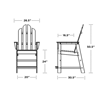 Polywood Long Island Counter Chair Recycled Plastic